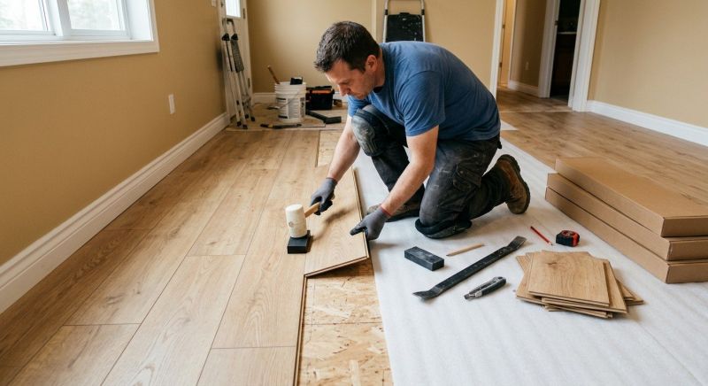 Laminate Floor Installation in Oswego, IL