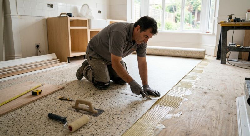 Linoleum Floor Installation in Elgin, IL