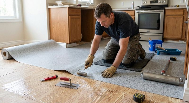 Linoleum Floor Installation in Lake Zurich, IL