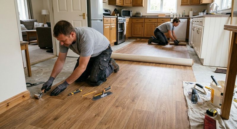 Linoleum Floor Installation in Wheaton, IL