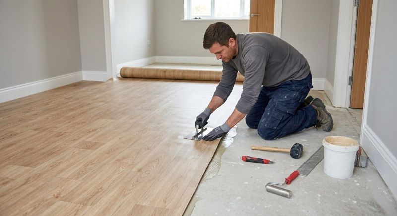 Sheet Flooring Installation in Clarendon Hills, IL