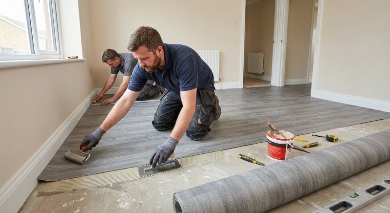 Sheet Flooring Installation in Kendall County, IL