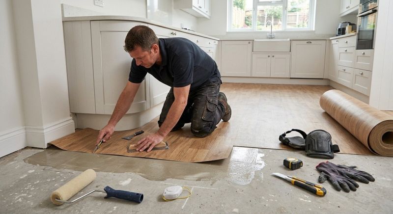 Sheet Linoleum Installation in Aurora, IL