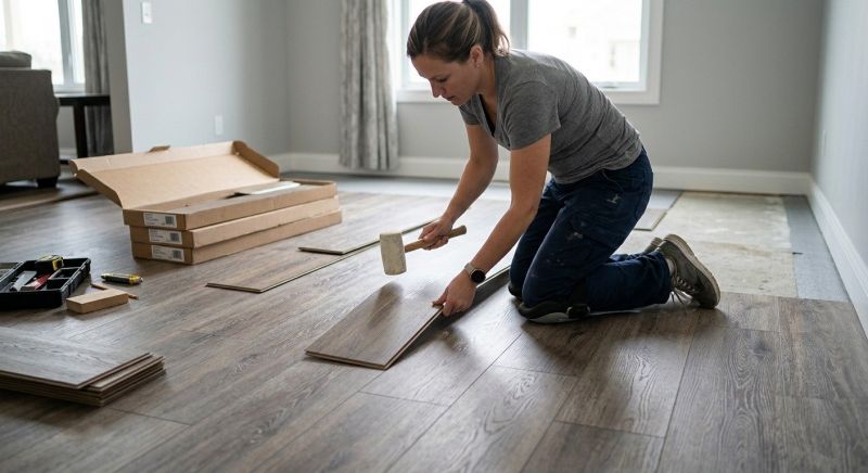 Vinyl Plank Floor Installation in Wheaton, IL