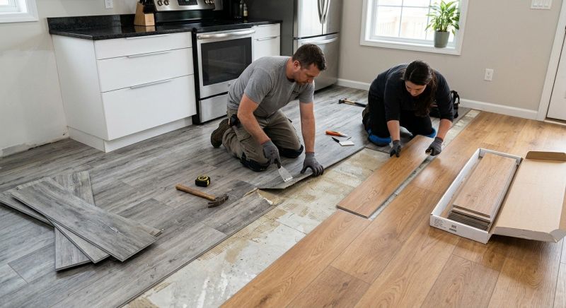 Vinyl Tile Replacement in Wheaton, IL